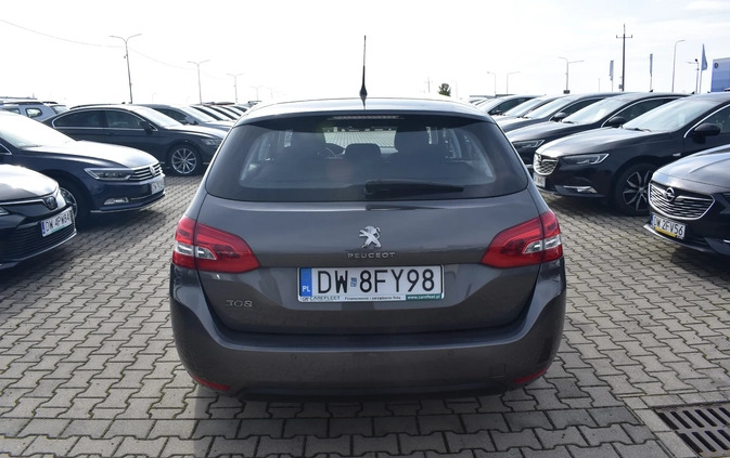 Peugeot 308 cena 48200 przebieg: 120411, rok produkcji 2019 z Bytom Odrzański małe 562